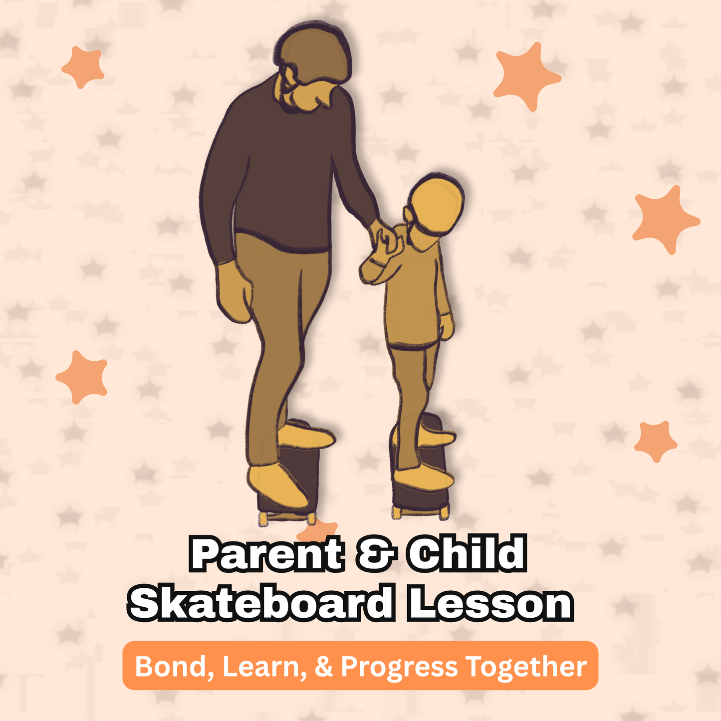 Parent & Child Skateboarding Lesson