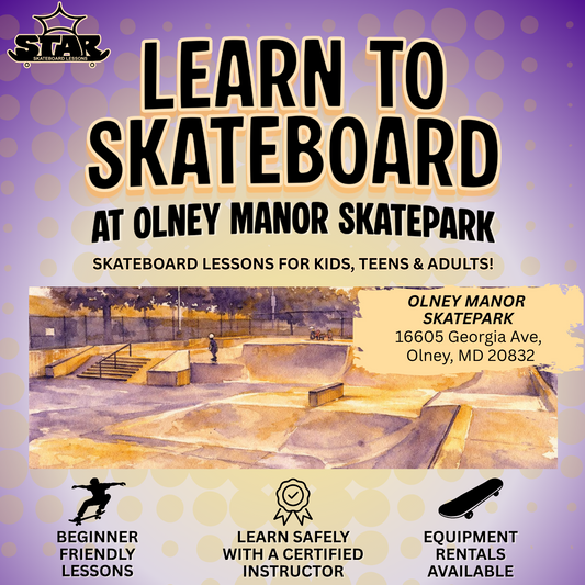 Learn to Skate at the Olney Skatepark